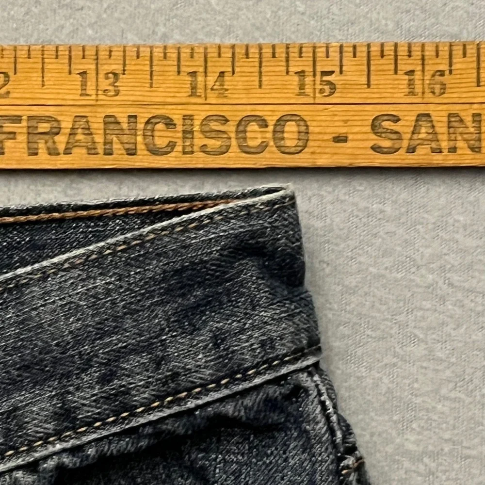 VTG Levi's 527 Low Boot Cut Jeans Mens 31x30 Y2K Dark Wash Mint 30x29